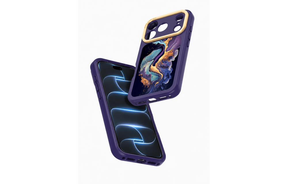 Avana Marbly With Magsafe Case for Apple iPhone 18 Pro Max / 17 Pro Max - Marbly Galaxy Glow