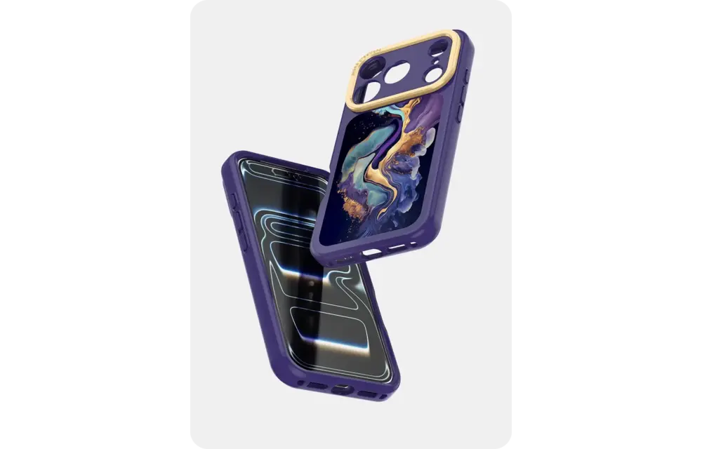 Avana Marbly With Magsafe Case for Apple iPhone 18 Pro Max / 17 Pro Max - Marbly Galaxy Glow