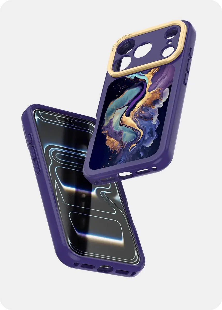 Avana Marbly With Magsafe Case for Apple iPhone 18 Pro Max / 17 Pro Max - Marbly Galaxy Glow