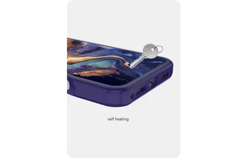 Avana Marbly With Magsafe Case for Apple iPhone 18 Pro Max / 17 Pro Max - Marbly Galaxy Glow