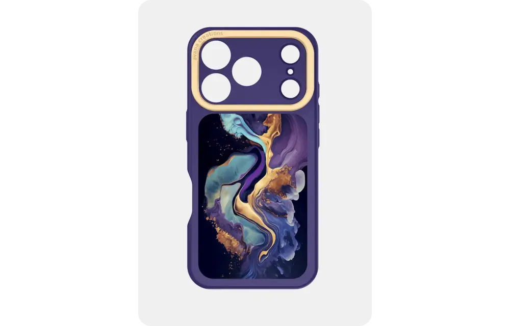 Avana Marbly With Magsafe Case for Apple iPhone 18 Pro Max / 17 Pro Max - Marbly Galaxy Glow