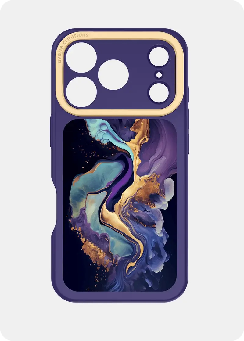 Avana Marbly With Magsafe Case for Apple iPhone 18 Pro Max / 17 Pro Max - Marbly Galaxy Glow