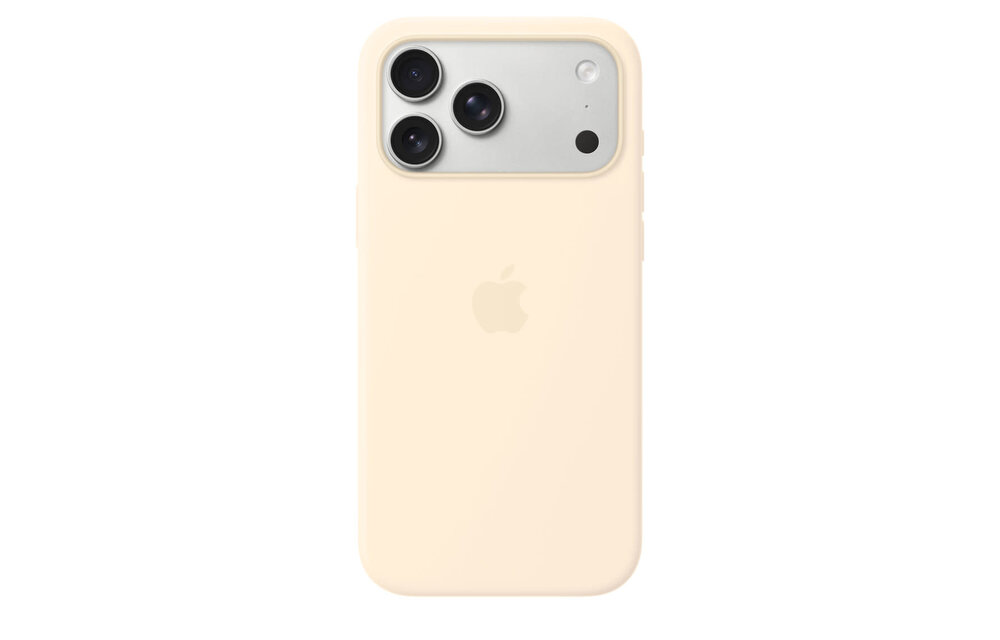 Apple iPhone 17 Pro Max Silicone Case with MagSafe – Vanilla