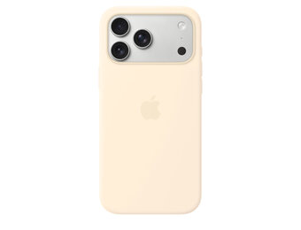 Apple iPhone 17 Pro Max Silicone Case with MagSafe – Vanilla