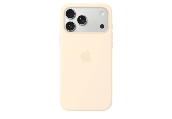 Apple iPhone 17 Pro Max Silicone Case with MagSafe – Vanilla
