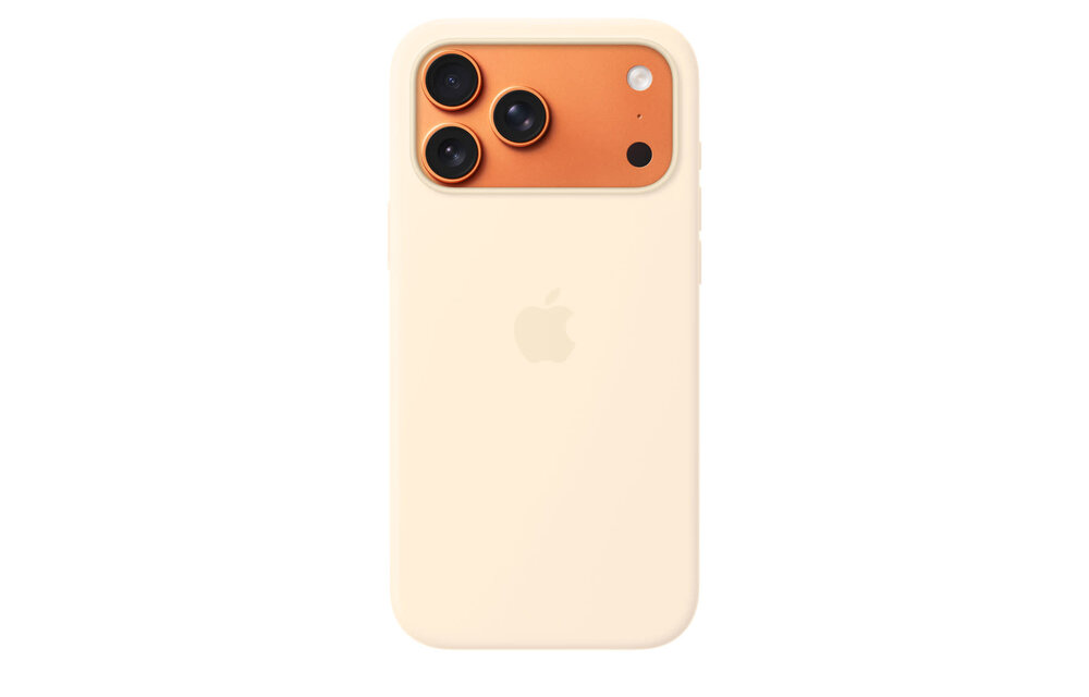 Apple iPhone 17 Pro Max Silicone Case with MagSafe – Vanilla
