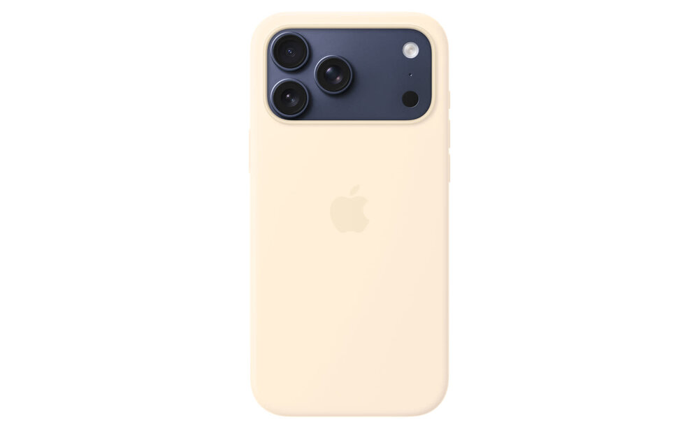 Apple iPhone 17 Pro Max Silicone Case with MagSafe – Vanilla