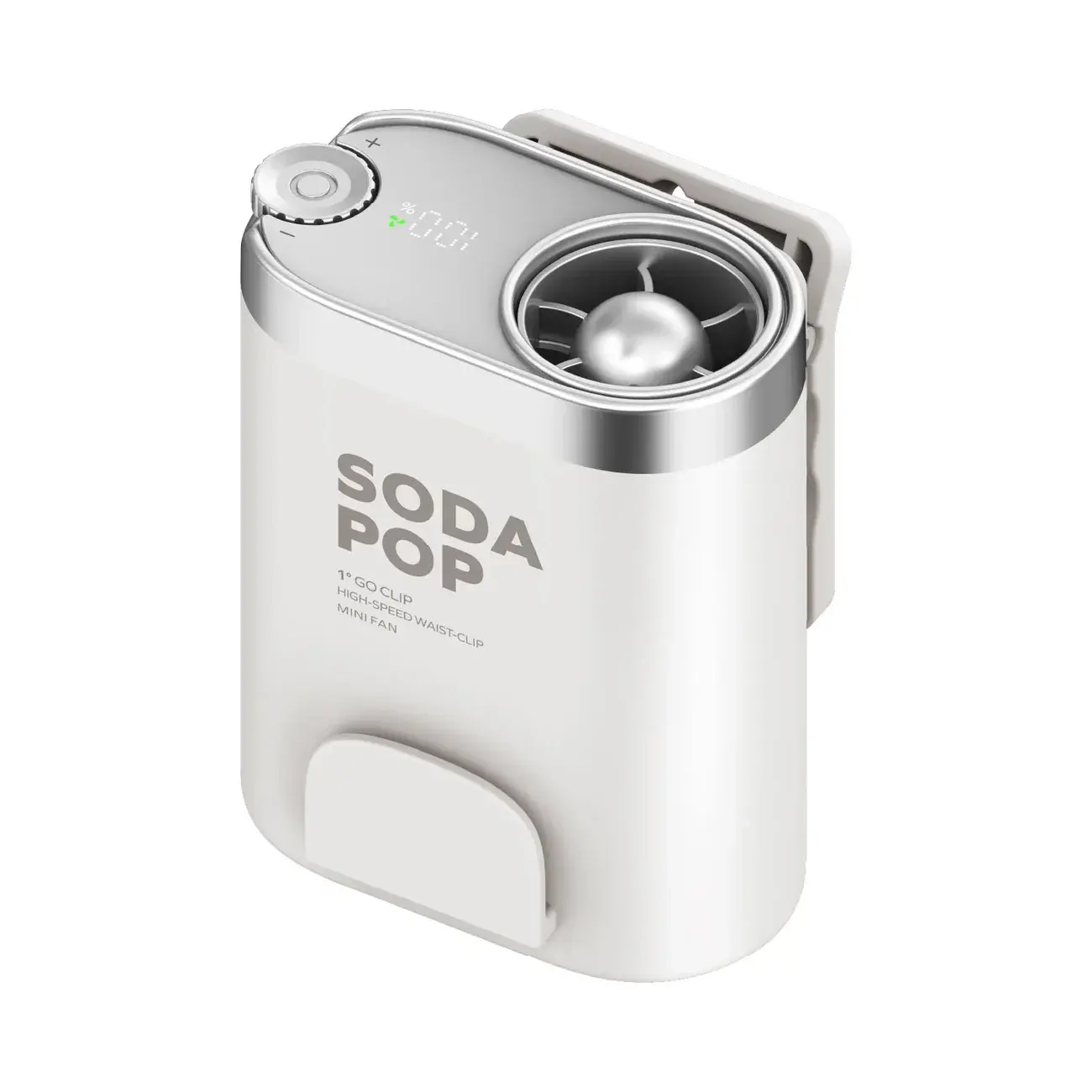 Momax 1 Go Clip High Speed Waist Clip Mini Fan - White