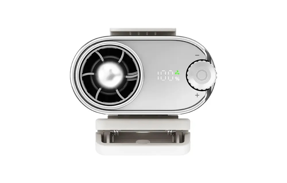 Momax 1 Go Clip High Speed Waist Clip Mini Fan - White
