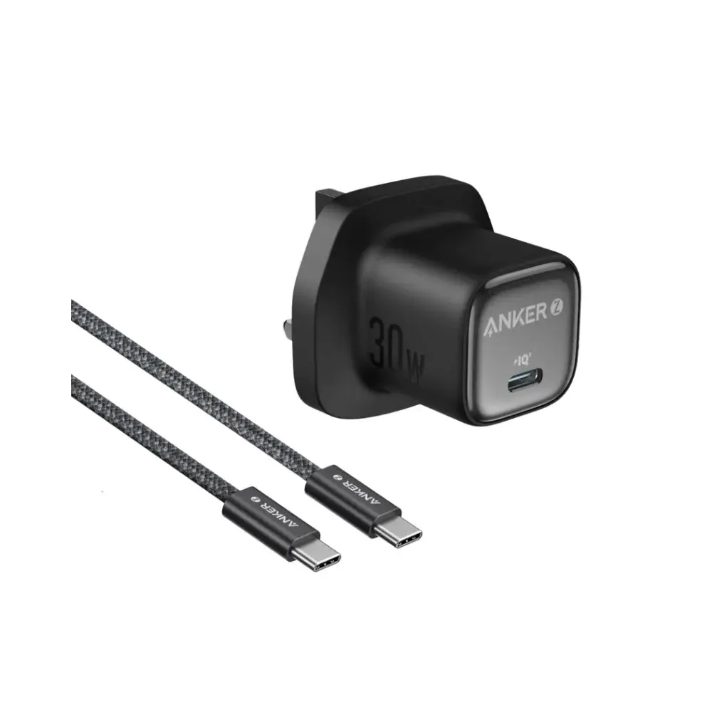 Anker Zolo 30W USB-C Charger with Type-C Cable - Black