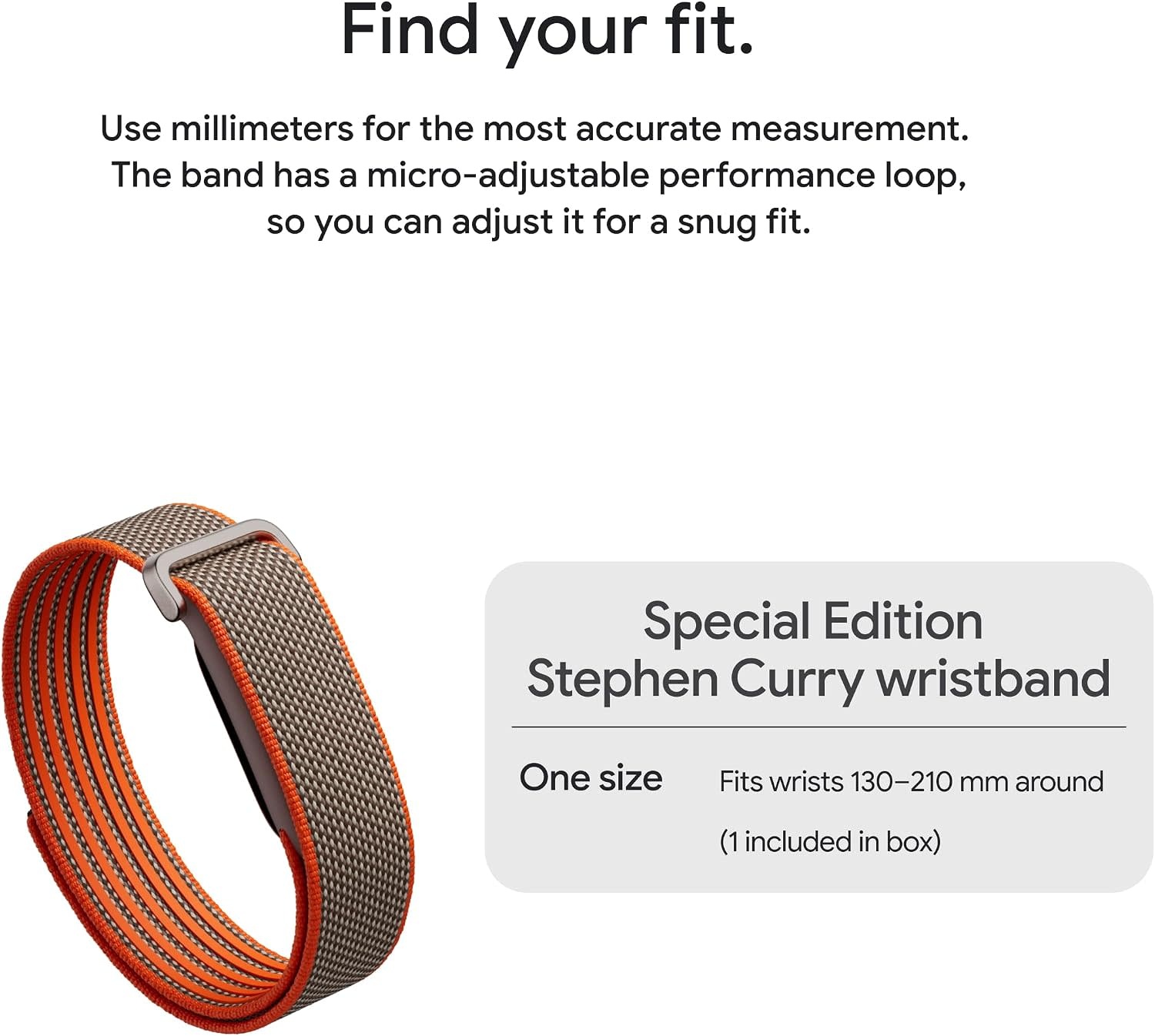 Google Fitbit Air Smart Screenless Fitness Tracker Special Edition - Stephen Curry