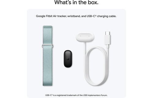 Google Fitbit Air Screenless Fitness & Health Tracker  - Fog