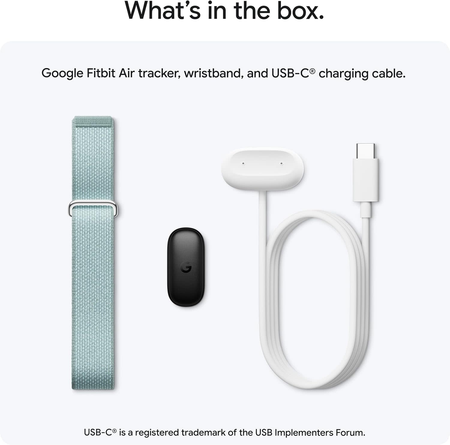 Google Fitbit Air Screenless Fitness & Health Tracker - Fog