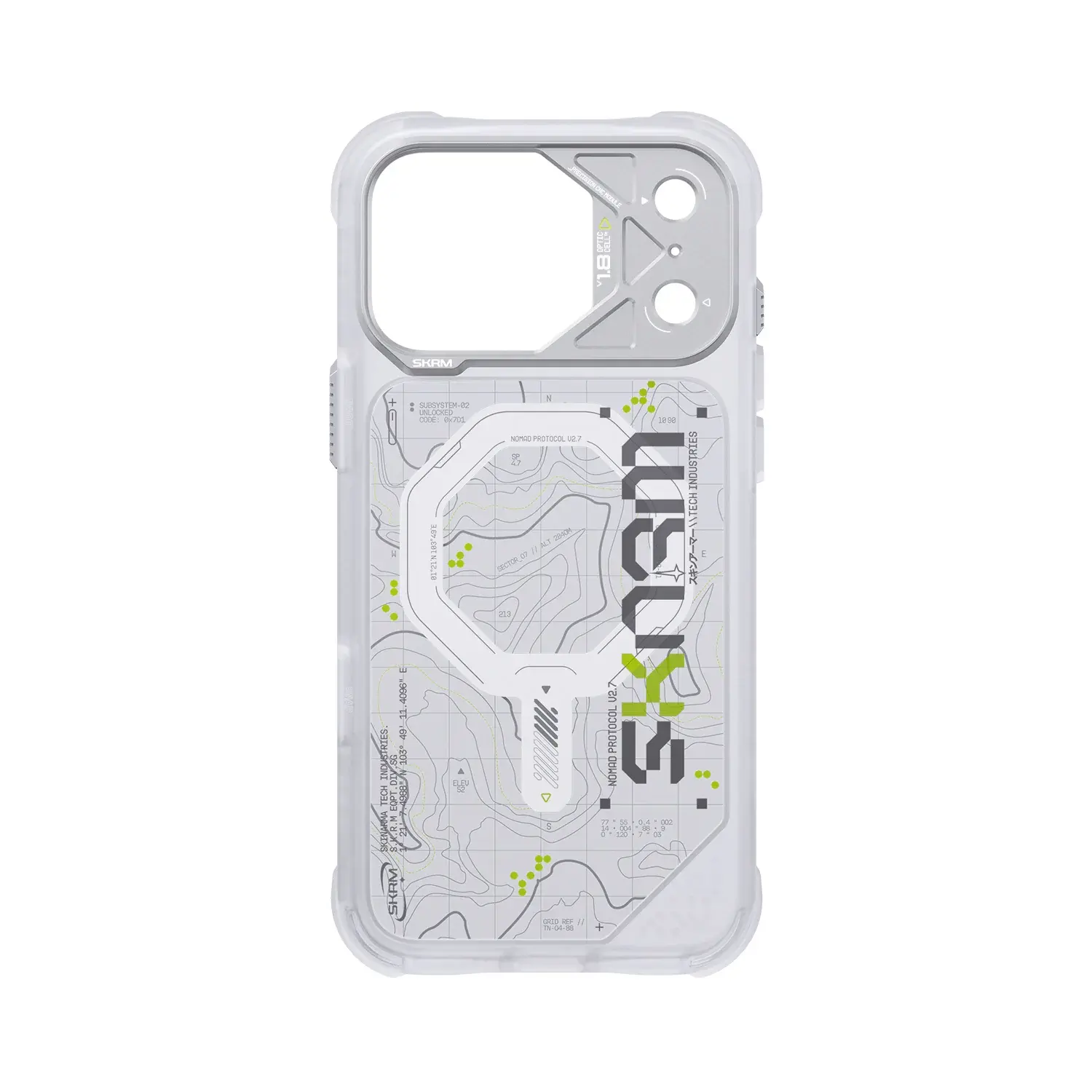 Skinarma Snap and Charge Sonar MagSafe Case for iPhone 18 Pro / 17 Pro - White