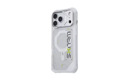 Skinarma Snap and Charge Sonar MagSafe Case for iPhone 18 Pro / 17 Pro - White