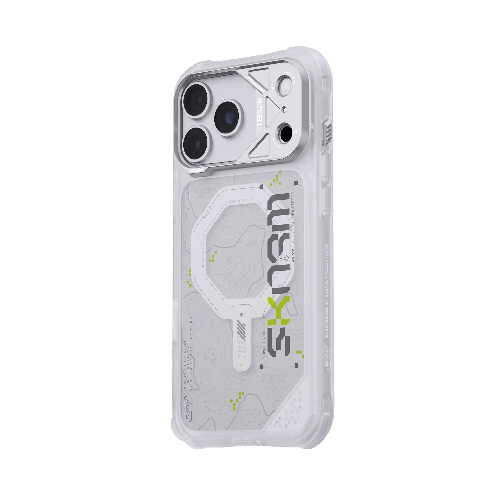 Skinarma Snap and Charge Sonar MagSafe Case for iPhone 18 Pro / 17 Pro - White