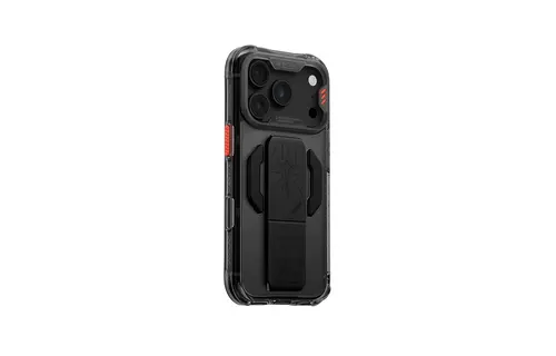 Skinarma Snap and Charge Helio CE MagSafe GripStand Case for iPhone 18 Pro / 17 Pro - Gray
