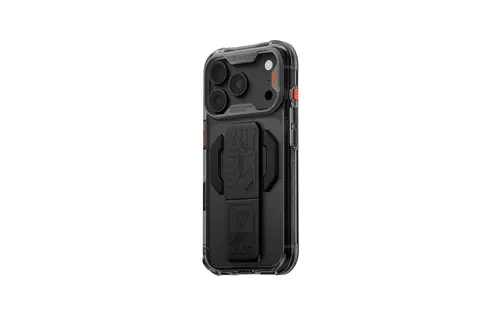 Skinarma Snap and Charge Helio CE MagSafe GripStand Case for iPhone 18 Pro / 17 Pro - Gray