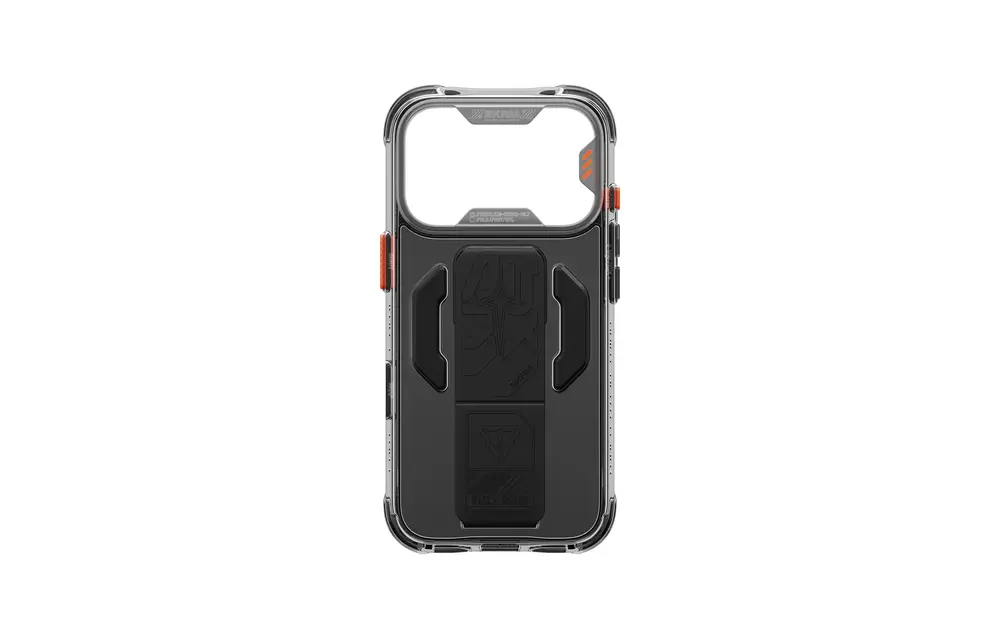 Skinarma Snap and Charge Helio CE MagSafe GripStand Case for iPhone 18 Pro / 17 Pro - Gray