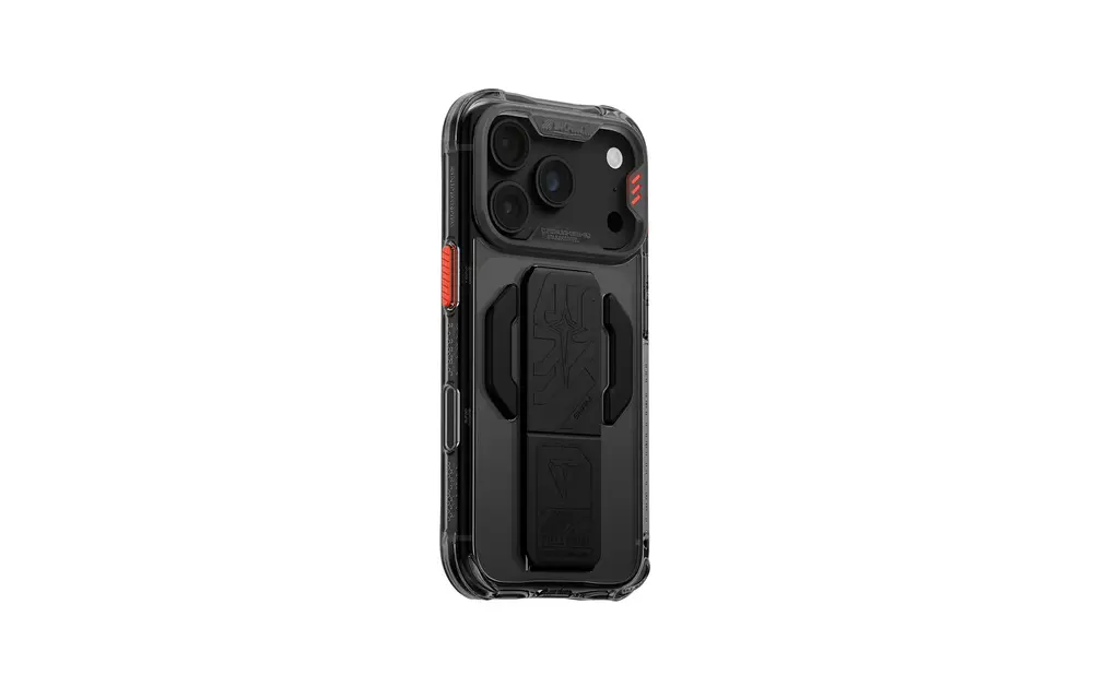 Skinarma Snap and Charge Helio CE MagSafe GripStand Case for iPhone 18 Pro Max / 17 Pro Max - Gray
