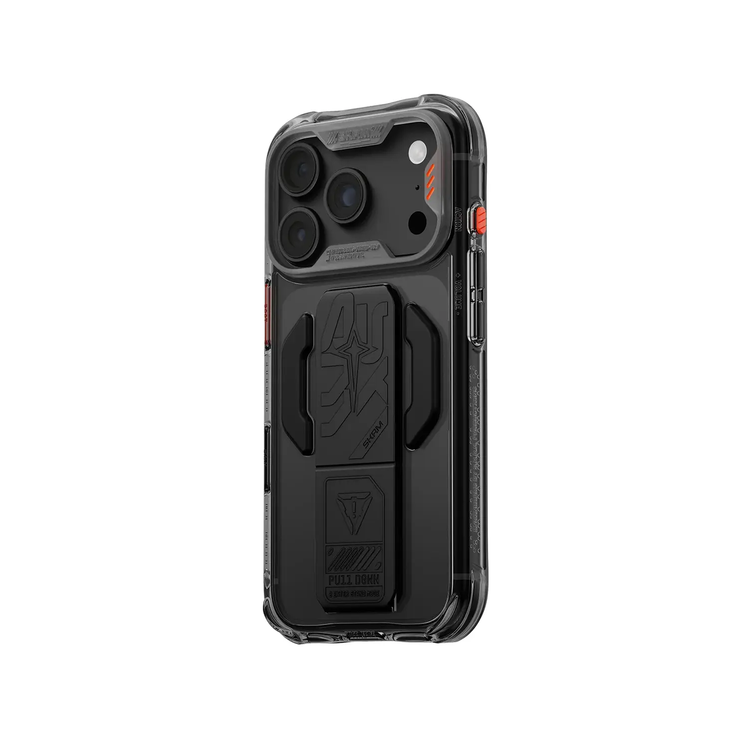 Skinarma Snap and Charge Helio CE MagSafe GripStand Case for iPhone 18 Pro Max / 17 Pro Max - Gray