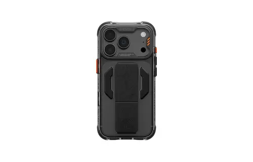 Skinarma Snap and Charge Helio CE MagSafe GripStand Case for iPhone 18 Pro Max / 17 Pro Max - Gray