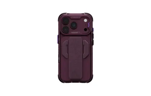 Skinarma Snap and Charge Helio CE MagSafe GripStand Case for iPhone 18 Pro Max / 17 Pro Max - Burgundy