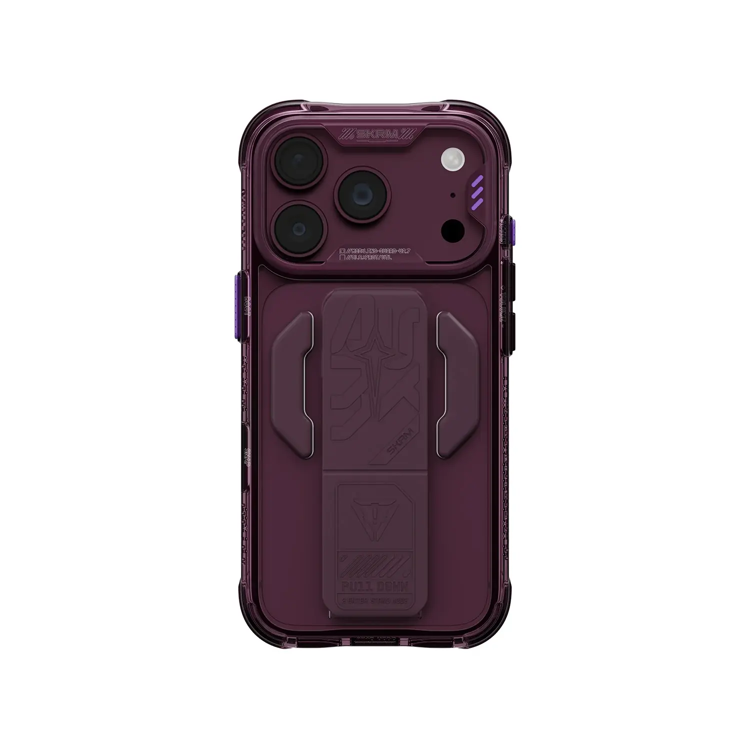 Skinarma Snap and Charge Helio CE MagSafe GripStand Case for iPhone 18 Pro Max / 17 Pro Max - Burgundy