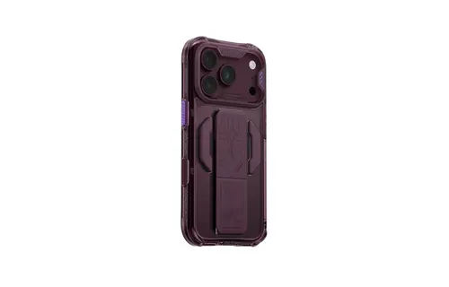 Skinarma Snap and Charge Helio CE MagSafe GripStand Case for iPhone 18 Pro Max / 17 Pro Max - Burgundy