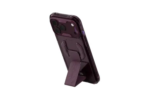 Skinarma Snap and Charge Helio CE MagSafe GripStand Case for iPhone 18 Pro Max / 17 Pro Max - Burgundy