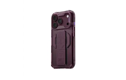 Skinarma Snap and Charge Helio CE MagSafe GripStand Case for iPhone 18 Pro Max / 17 Pro Max - Burgundy