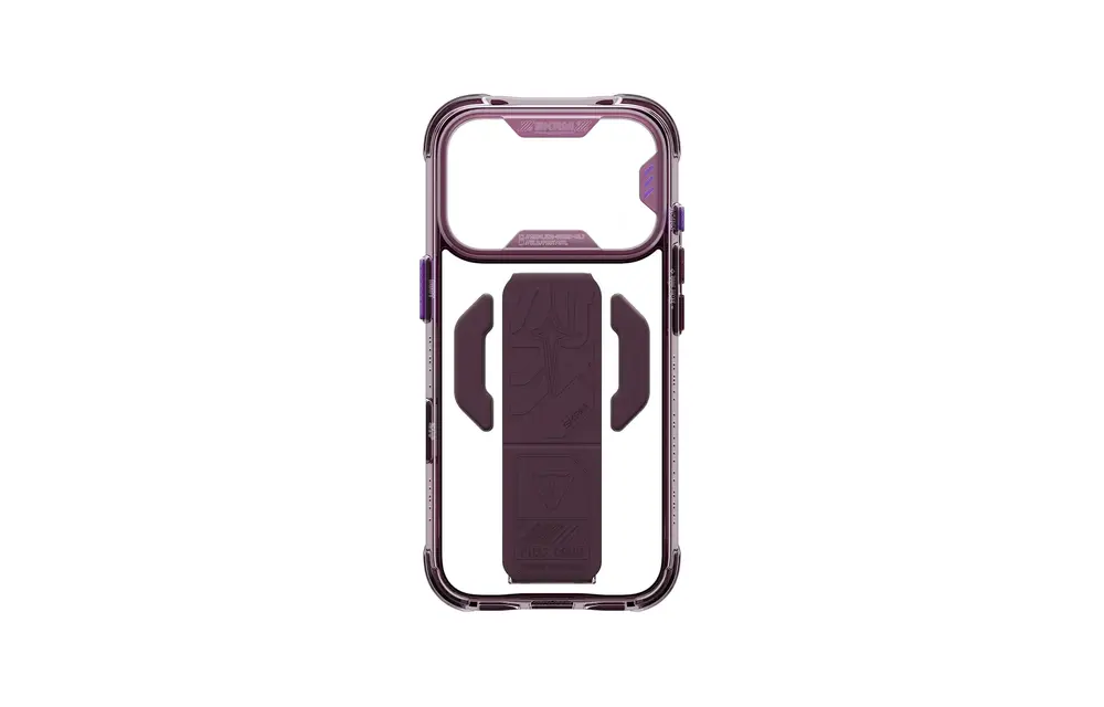 Skinarma Snap and Charge Helio CE MagSafe GripStand Case for iPhone 18 Pro Max / 17 Pro Max - Burgundy