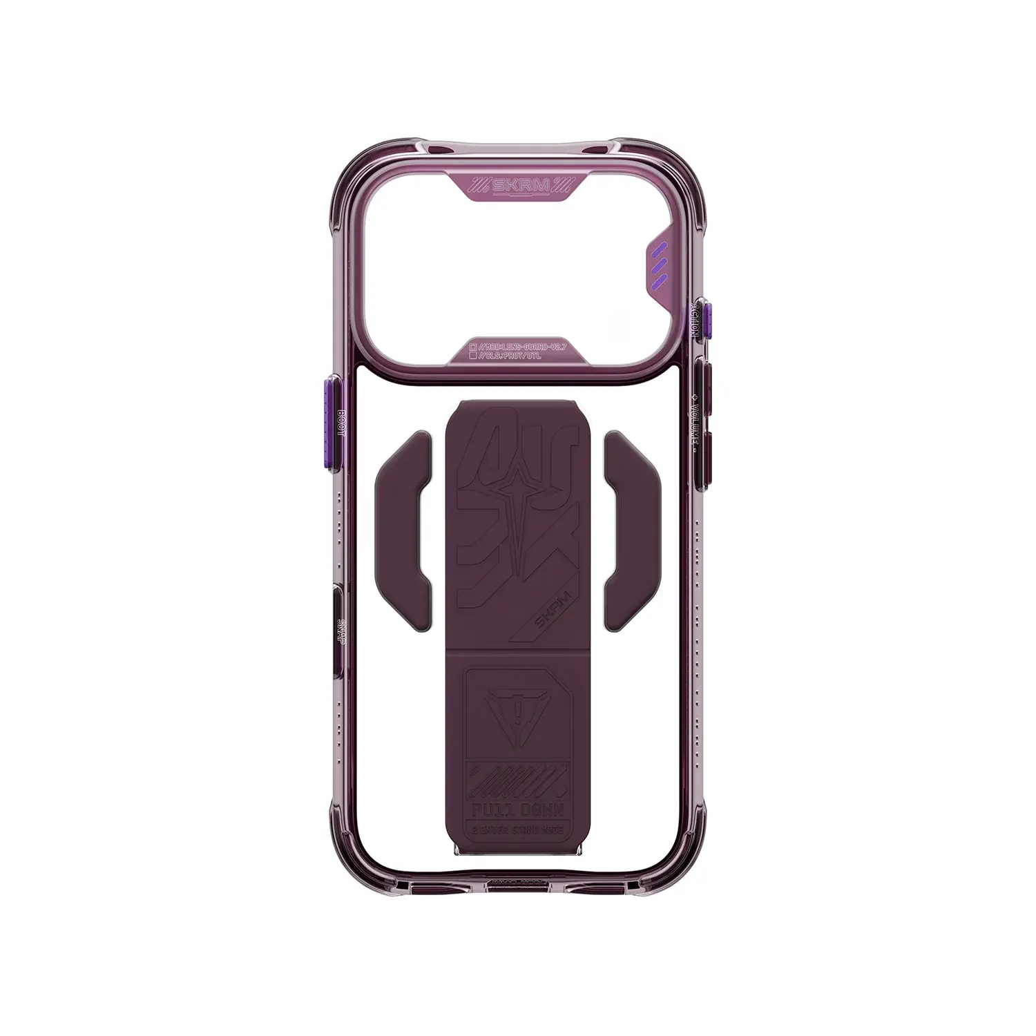 Skinarma Snap and Charge Helio CE MagSafe GripStand Case for iPhone 18 Pro Max / 17 Pro Max - Burgundy