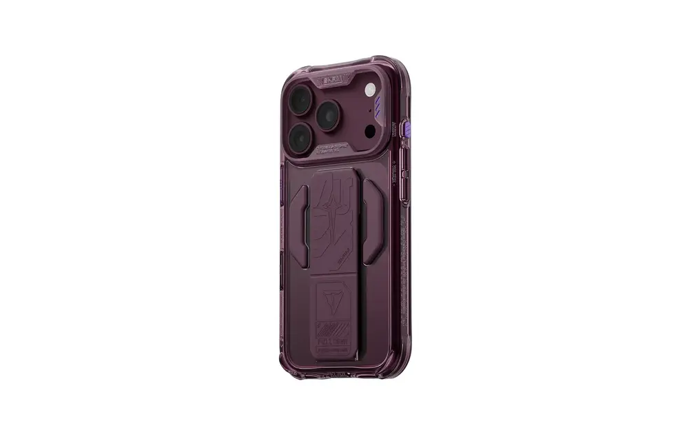 Skinarma Snap and Charge Helio CE MagSafe GripStand Case for iPhone 18 Pro Max / 17 Pro Max - Burgundy