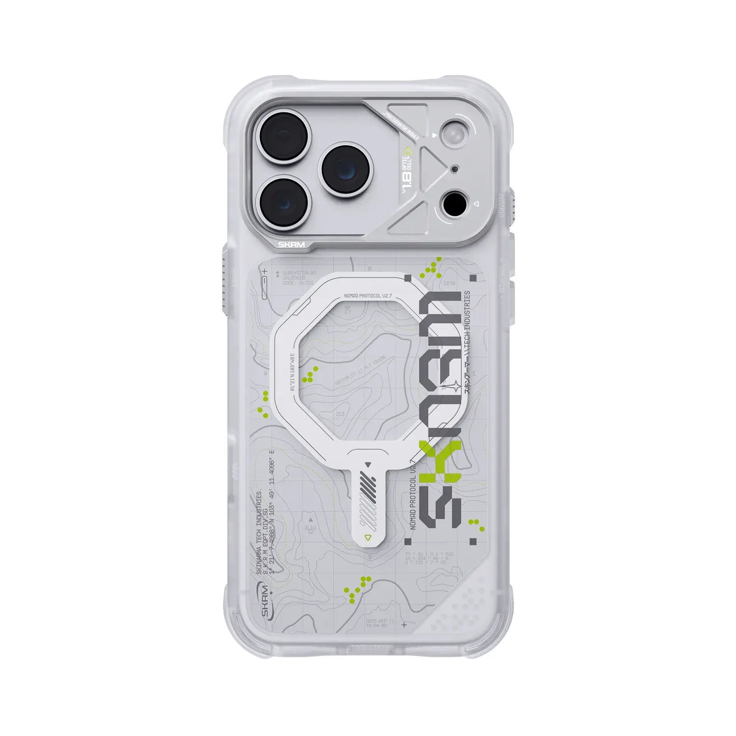 Skinarma Snap and Charge Sonar MagSafe Case for iPhone 18 Pro Max / 17 Pro Max - White