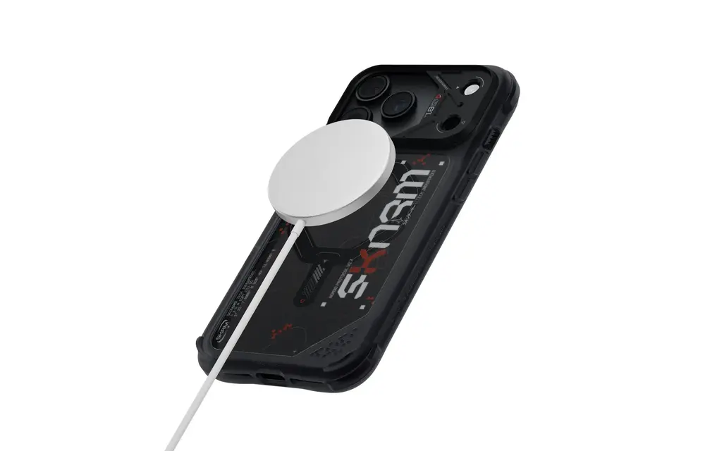 Skinarma Snap and Charge Sonar MagSafe Case for iPhone 18 Pro Max / 17 Pro Max - Black
