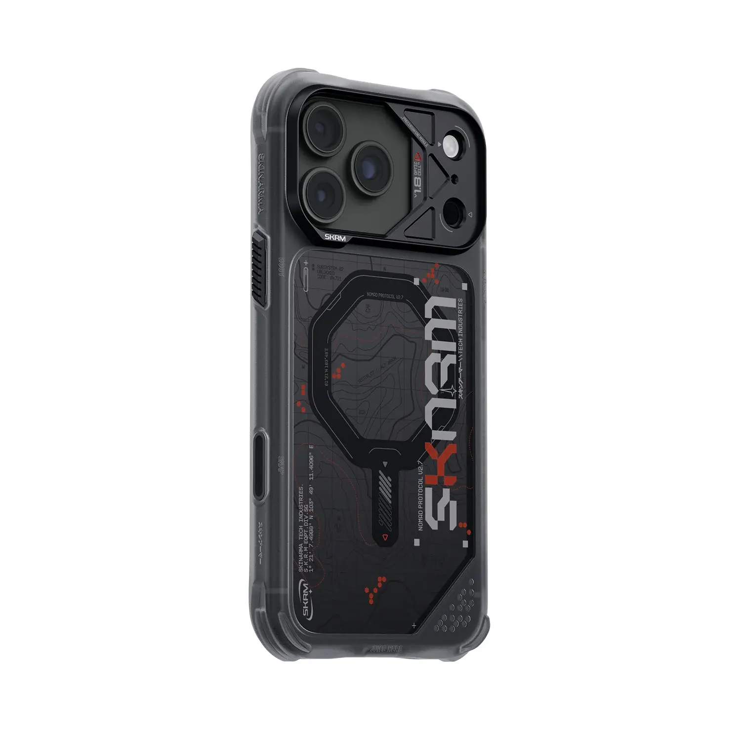 Skinarma Snap and Charge Sonar MagSafe Case for iPhone 18 Pro / 17 Pro - Black