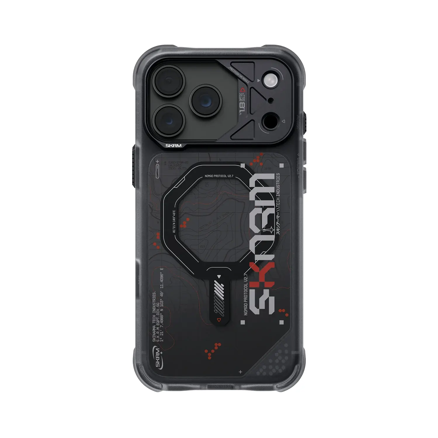 Skinarma Snap and Charge Sonar MagSafe Case for iPhone 18 Pro / 17 Pro - Black
