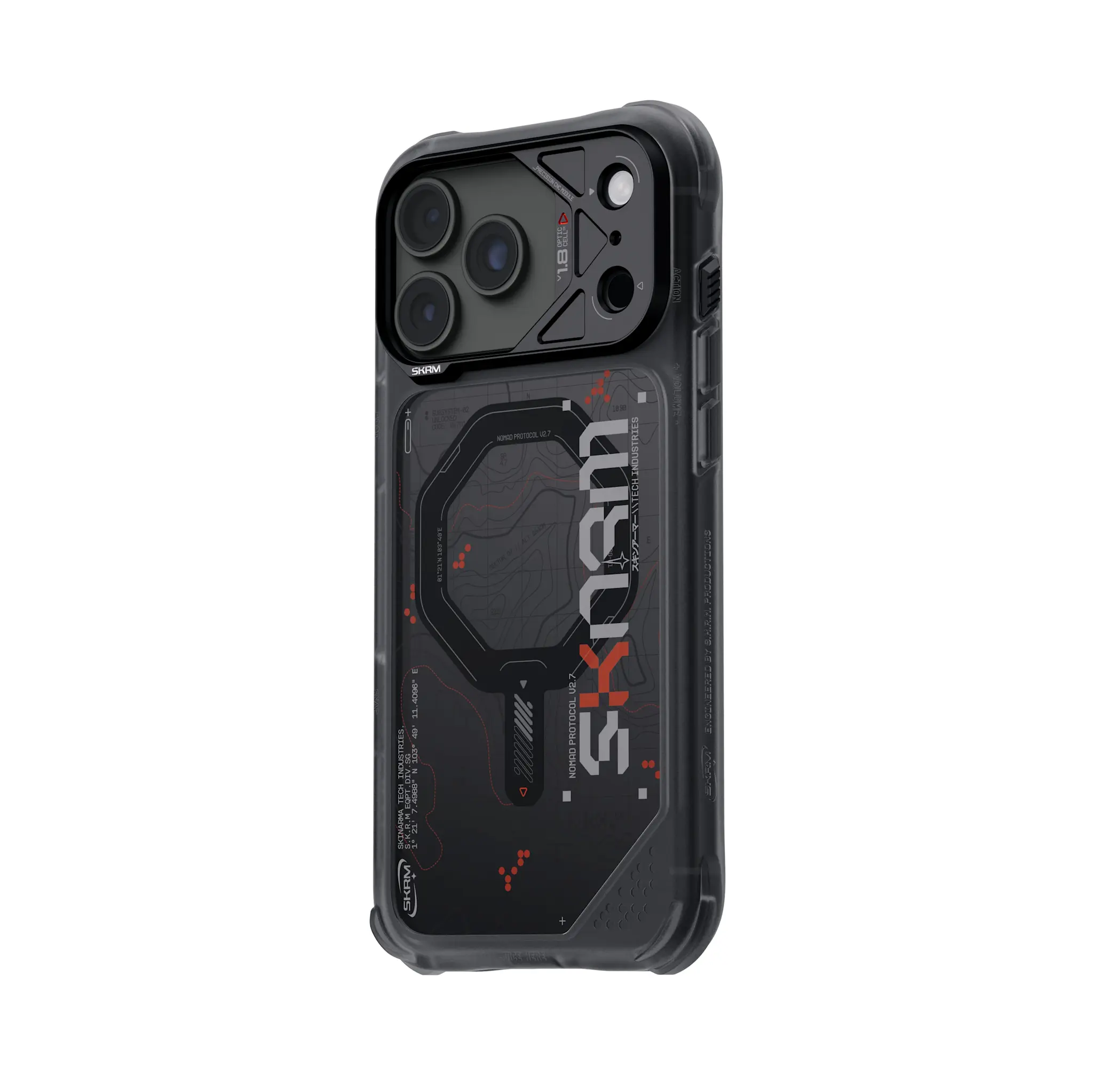 Skinarma Snap and Charge Sonar MagSafe Case for iPhone 18 Pro / 17 Pro - Black