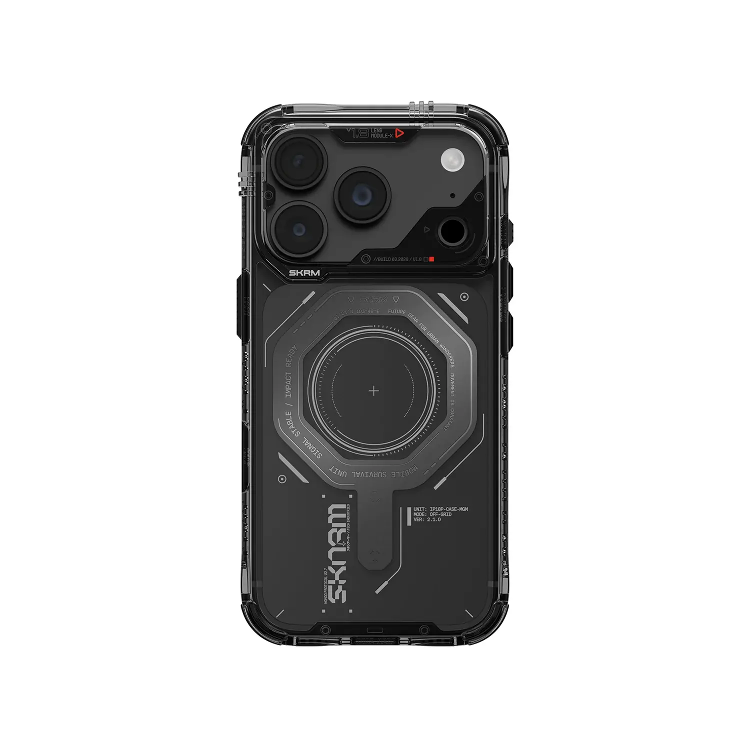 Skinarma Switch and Sling Magma MagSafe Case for iPhone 18 Pro Max / 17 Pro Max - Graphite