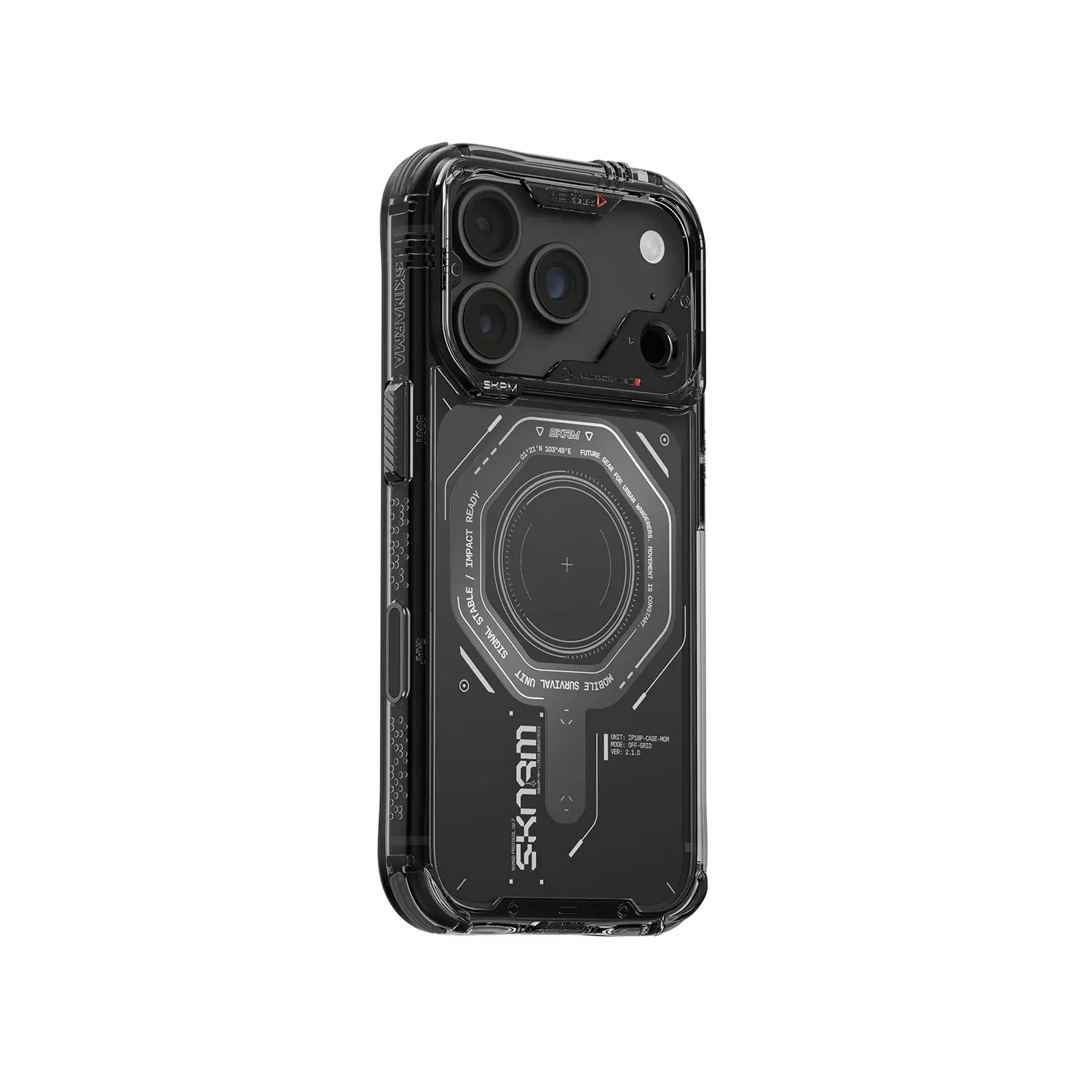 Skinarma Switch and Sling Magma MagSafe Case for iPhone 18 Pro Max / 17 Pro Max - Graphite