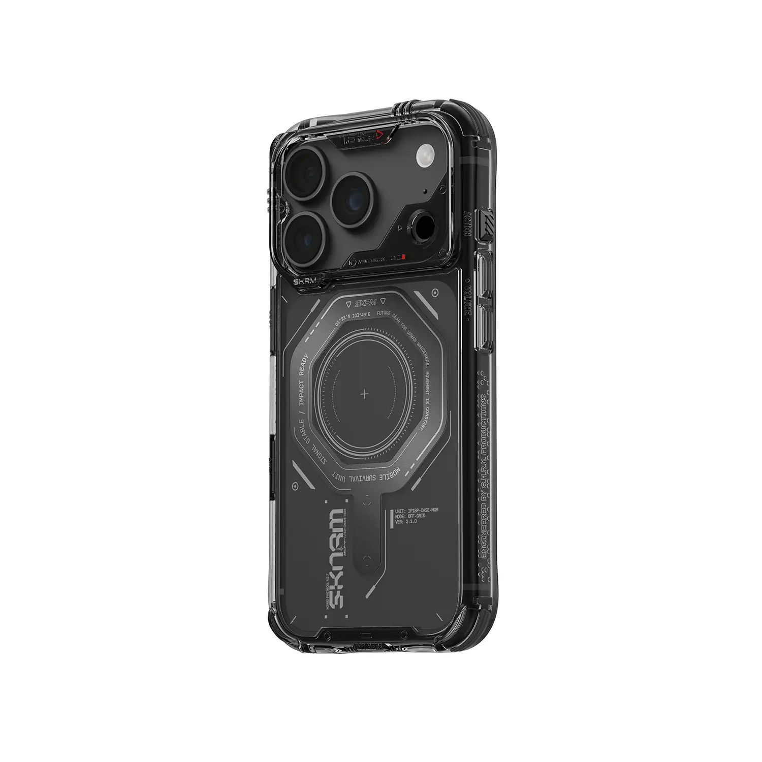 Skinarma Switch and Sling Magma MagSafe Case for iPhone 18 Pro Max / 17 Pro Max - Graphite