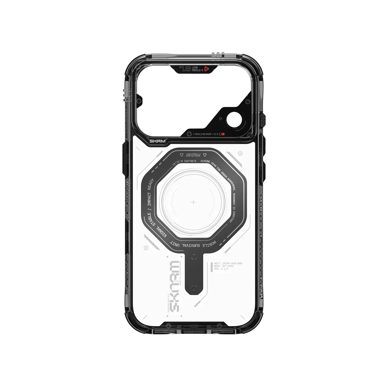 Skinarma Switch and Sling Magma MagSafe Case for iPhone 18 Pro Max / 17 Pro Max - Graphite