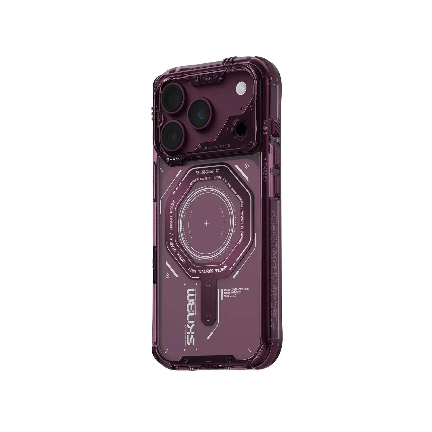 Skinarma Switch and Sling Magma MagSafe Case for iPhone 18 Pro Max / 17 Pro Max - Burgundy