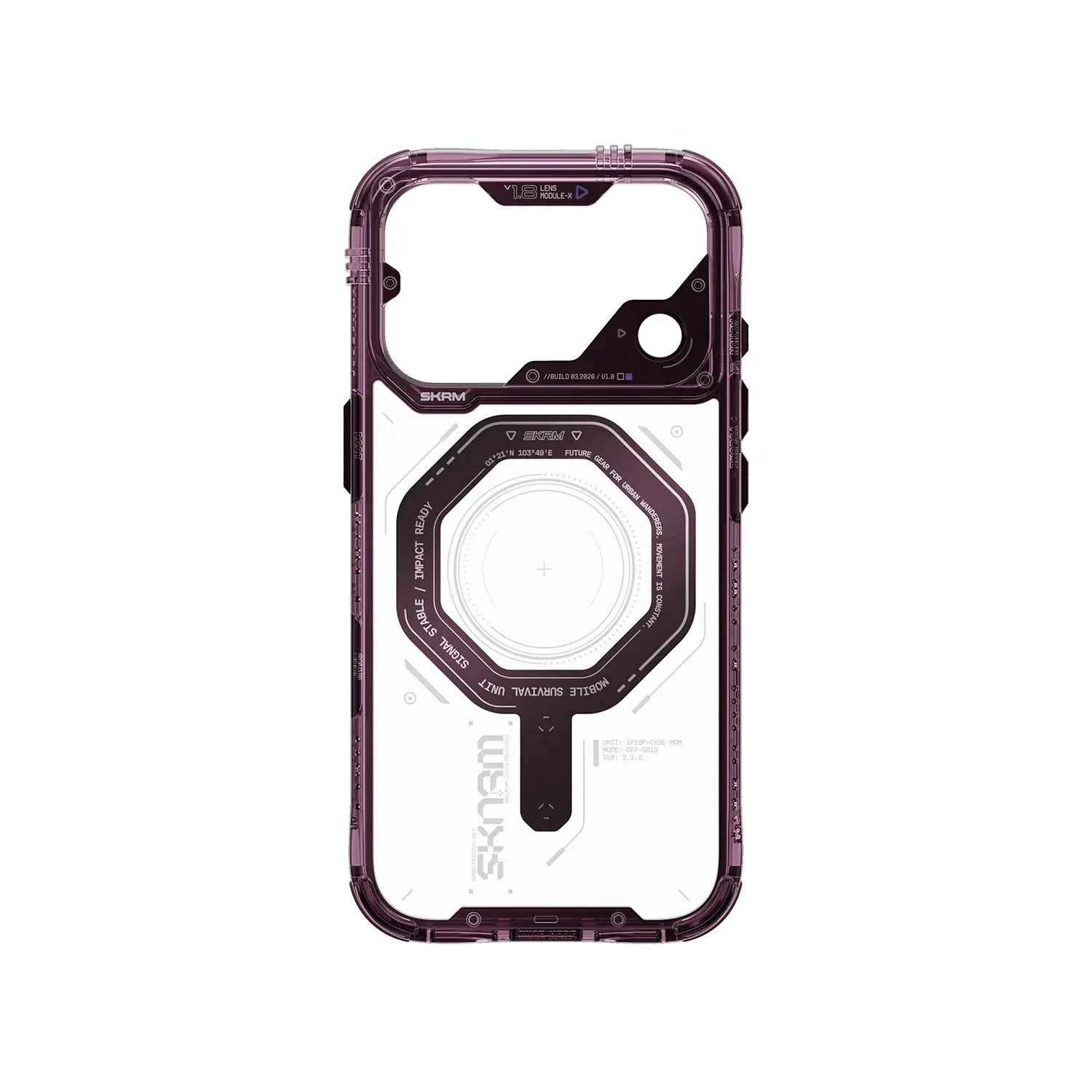 Skinarma Switch and Sling Magma MagSafe Case for iPhone 18 Pro Max / 17 Pro Max - Burgundy