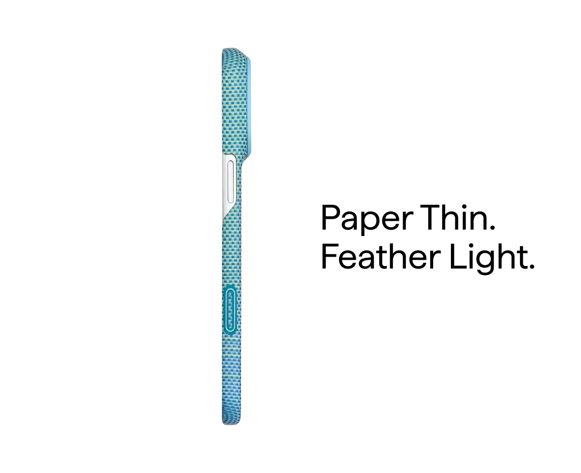 Pitaka Ultra Slim PitaTap MagSafe Case for iPhone 18 Pro Max / 17 Pro Max - Lucid Blue