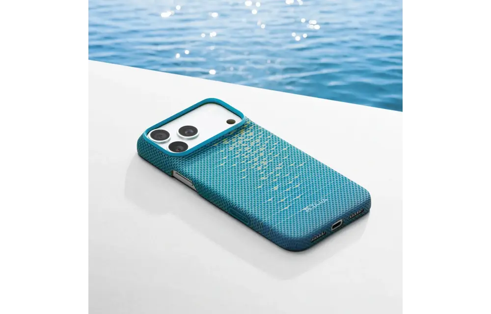 Pitaka Ultra Slim PitaTap MagSafe Case for iPhone 18 Pro Max / 17 Pro Max - Lucid Blue