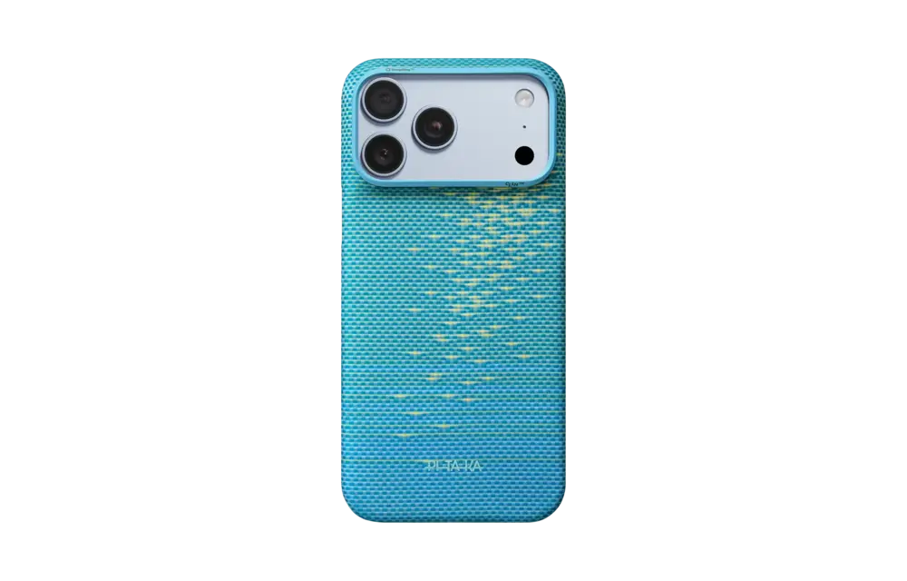 Pitaka Ultra Slim PitaTap MagSafe Case for iPhone 18 Pro / 17 Pro - Lucid Blue