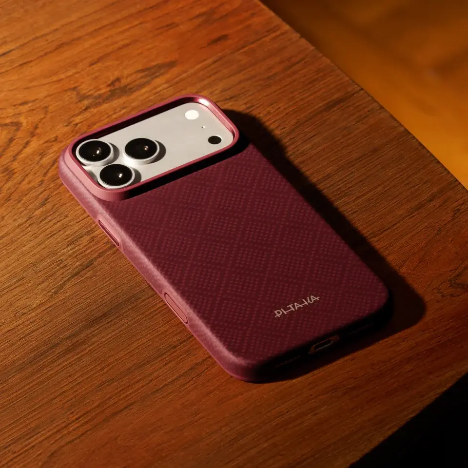 Pitaka Supreme Craft Summa Case for iPhone 18 Pro Max / 17 Pro Max - Burgundy