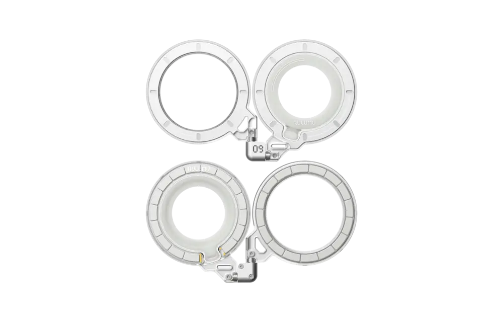 Aulumu G09 Ghost Infinite 360 MagSafe Stand 3-Axis Rotation - Transparent White